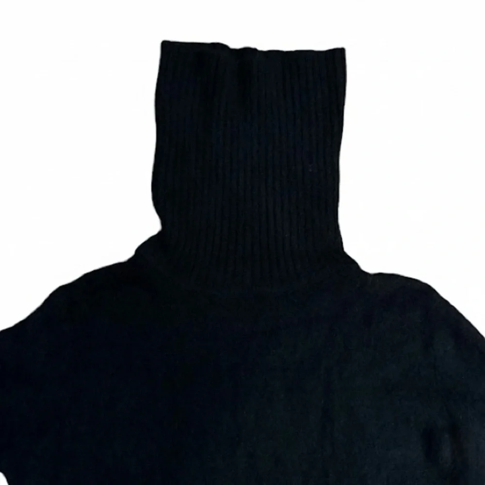 100% Cashmere Black Turtleneck Sweater Isaac Mizrahi S - Picture 4 of 7